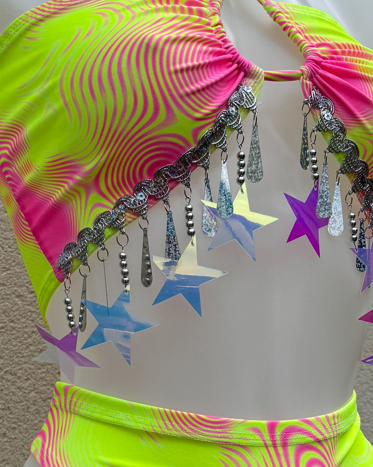 Custom Big Star Keyhole Bandeau Top