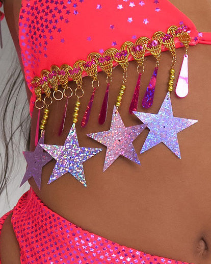 Custom Big Star Keyhole Bandeau Top