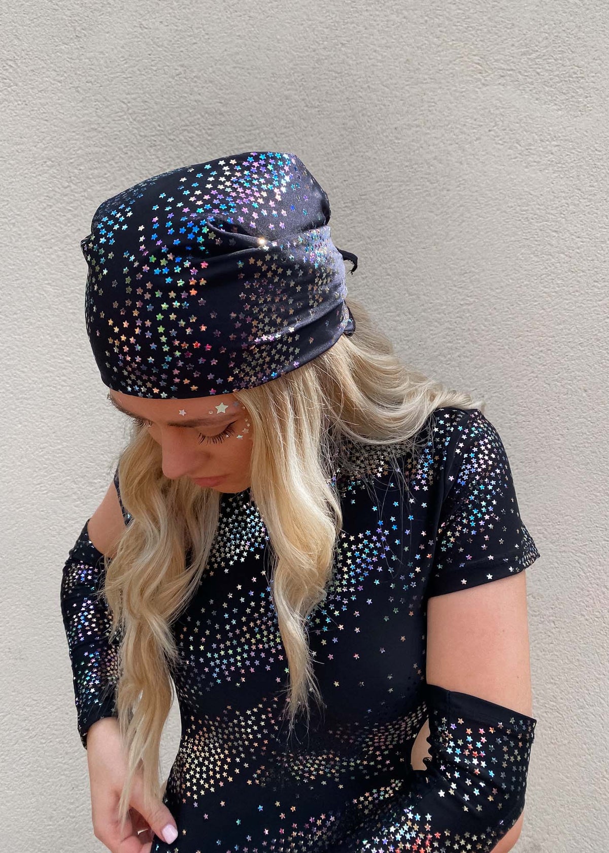 Black Celestial Foiled Bandana