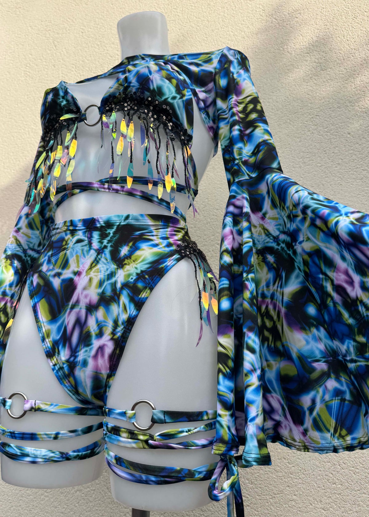 Strobe Light Festival Outfit with Accessories