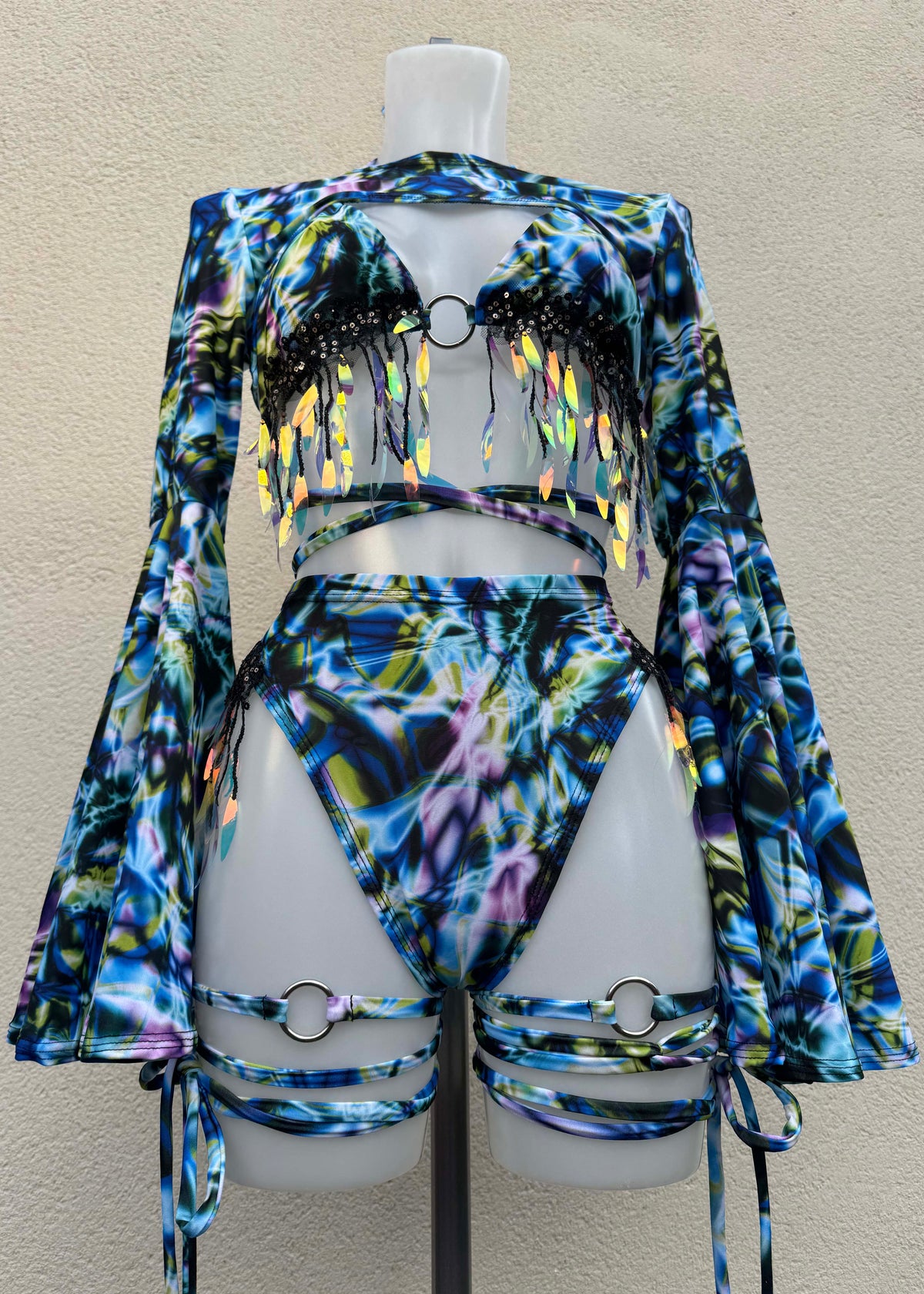 Strobe Light Festival Outfit with Accessories