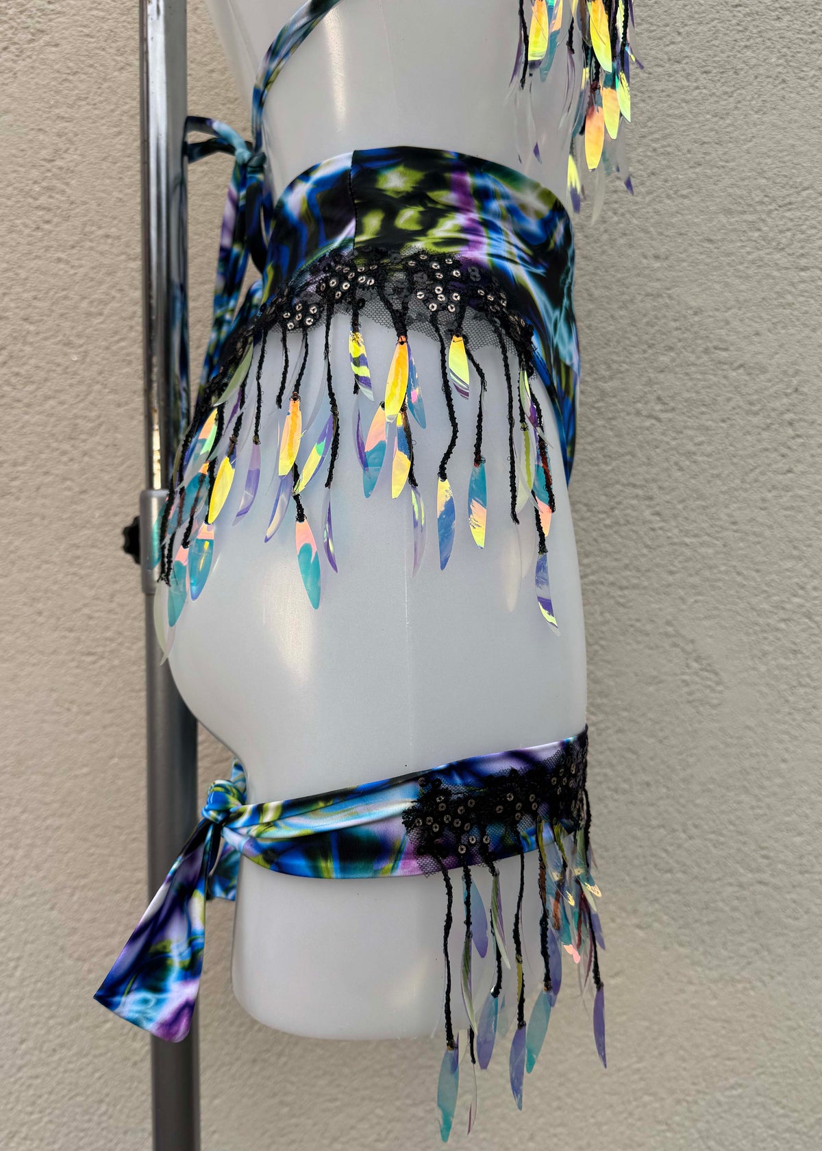 Strobe Light Blue Iridescent Festival Set