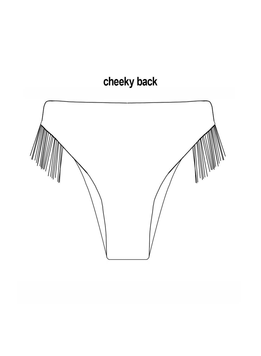 Custom Fringed Regular Rise Bottoms - Regular/Cheeky/Thong