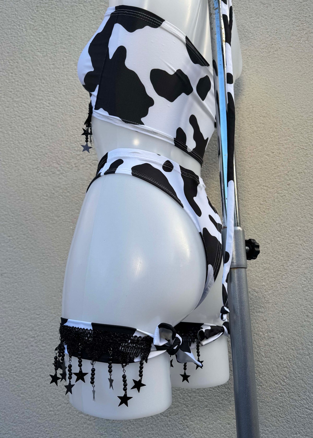 Cow Print Festival Outfit with Star Accessories