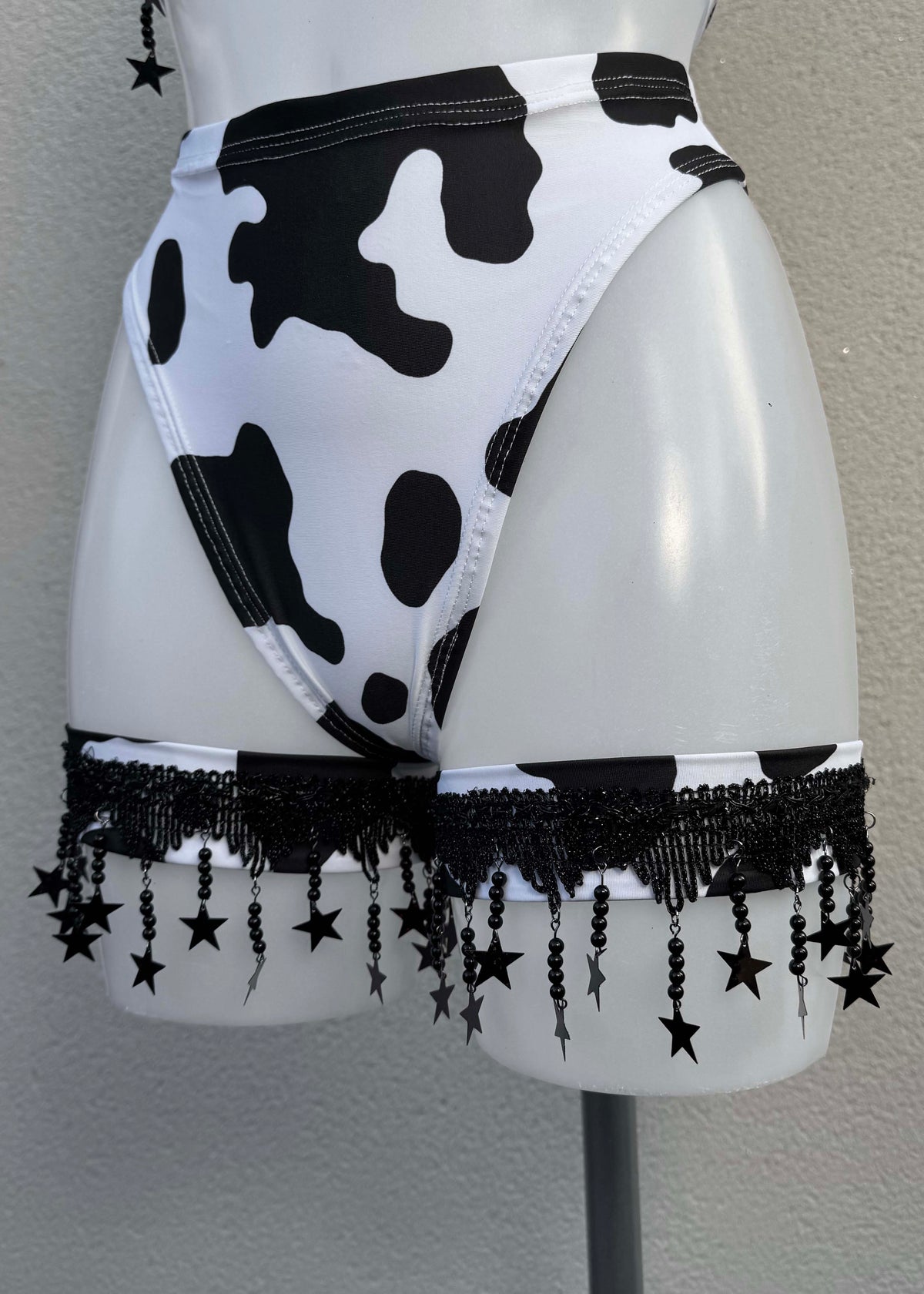 Cow Print Festival Outfit with Star Accessories