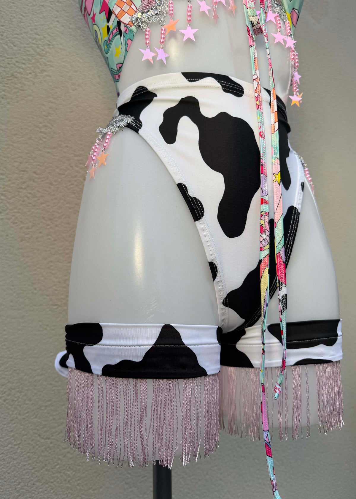 Cow Print Barbie Festival Outfit with Star Accessories