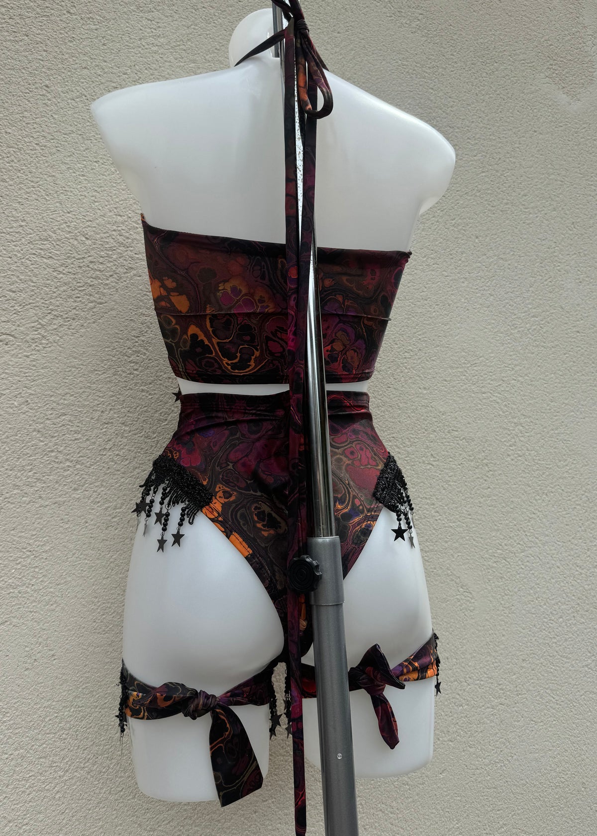 Dark Ink Star Festival Outfit with Accessories