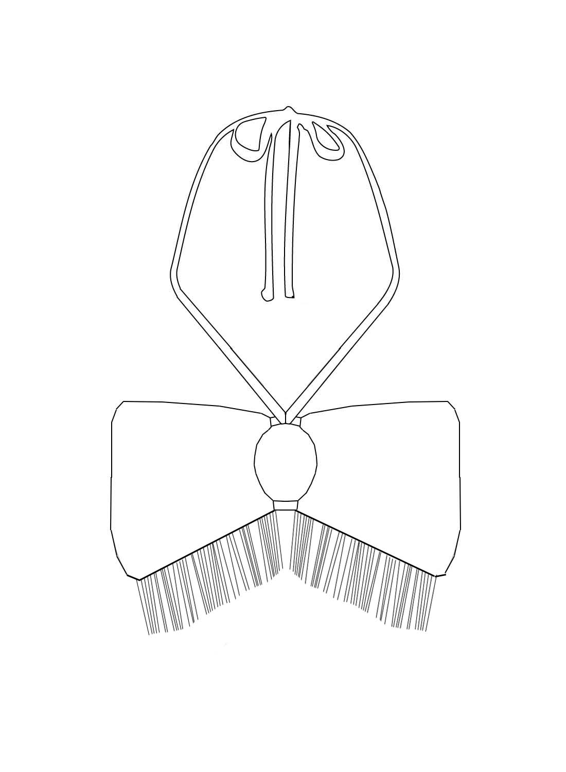 Custom Fringe Keyhole Bandeau Rave Top