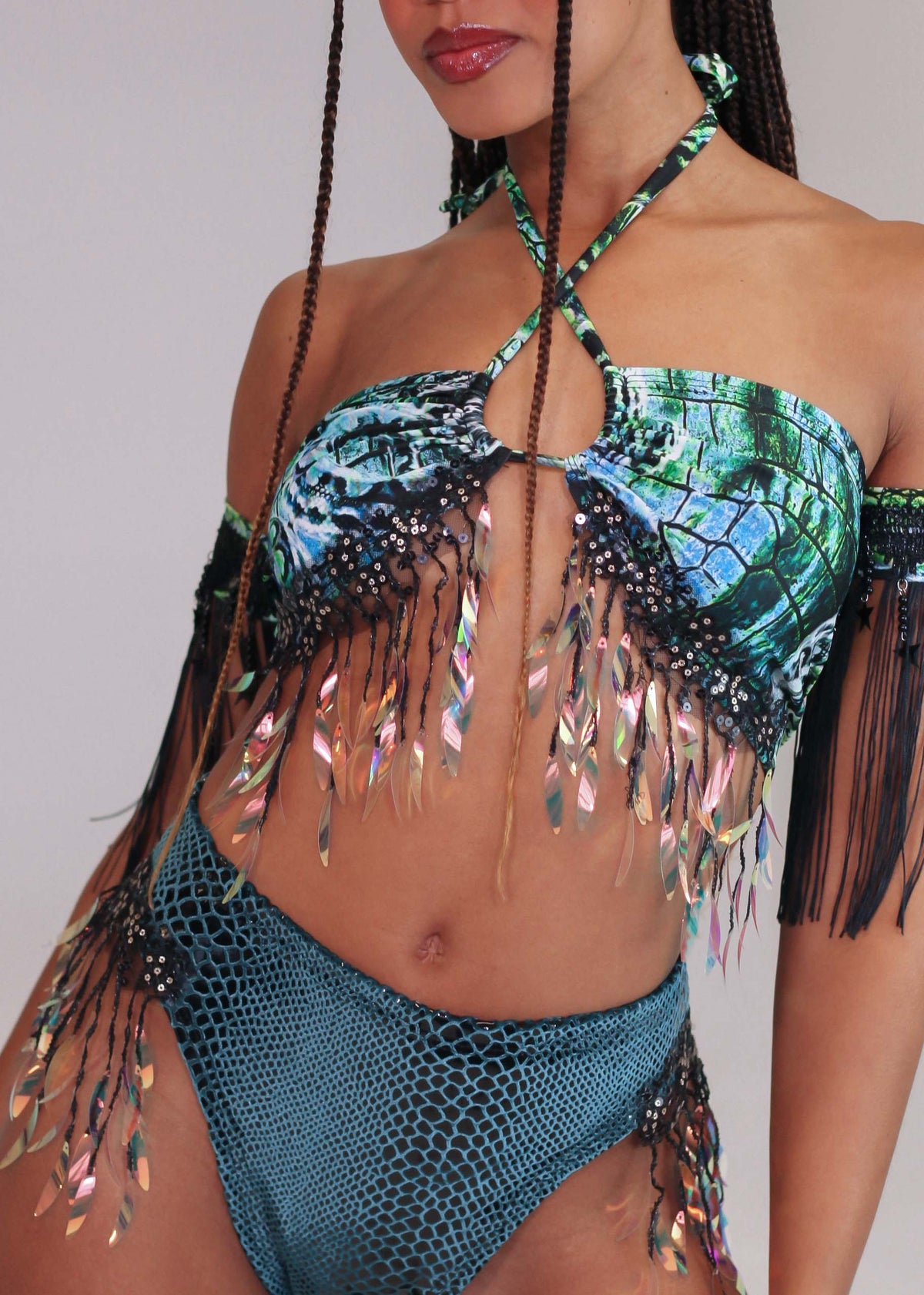 Venom Iridescent Keyhole Bandeau