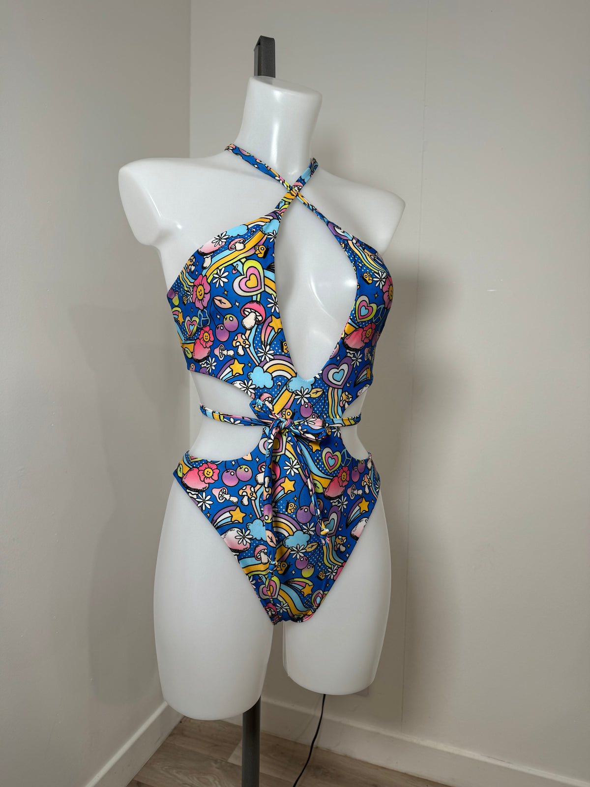 Beyond Wonderland Mushy Halter Bodysuit