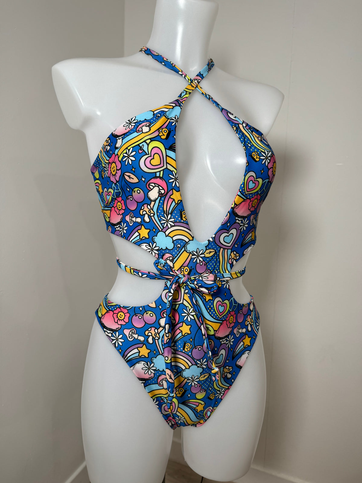 Beyond Wonderland Mushy Halter Bodysuit