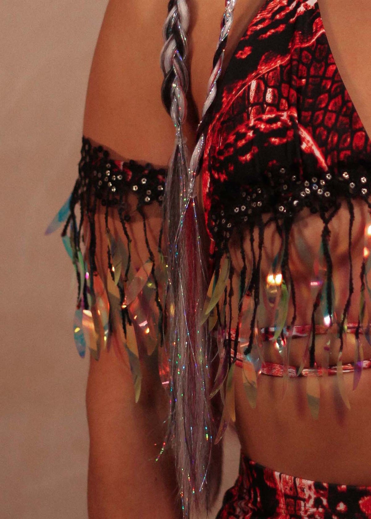 Red Venom Iridescent Arm Ties