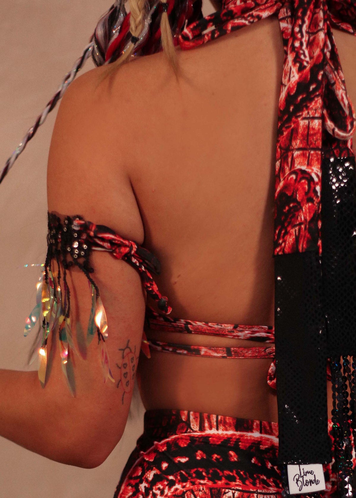 Red Venom Iridescent Arm Ties