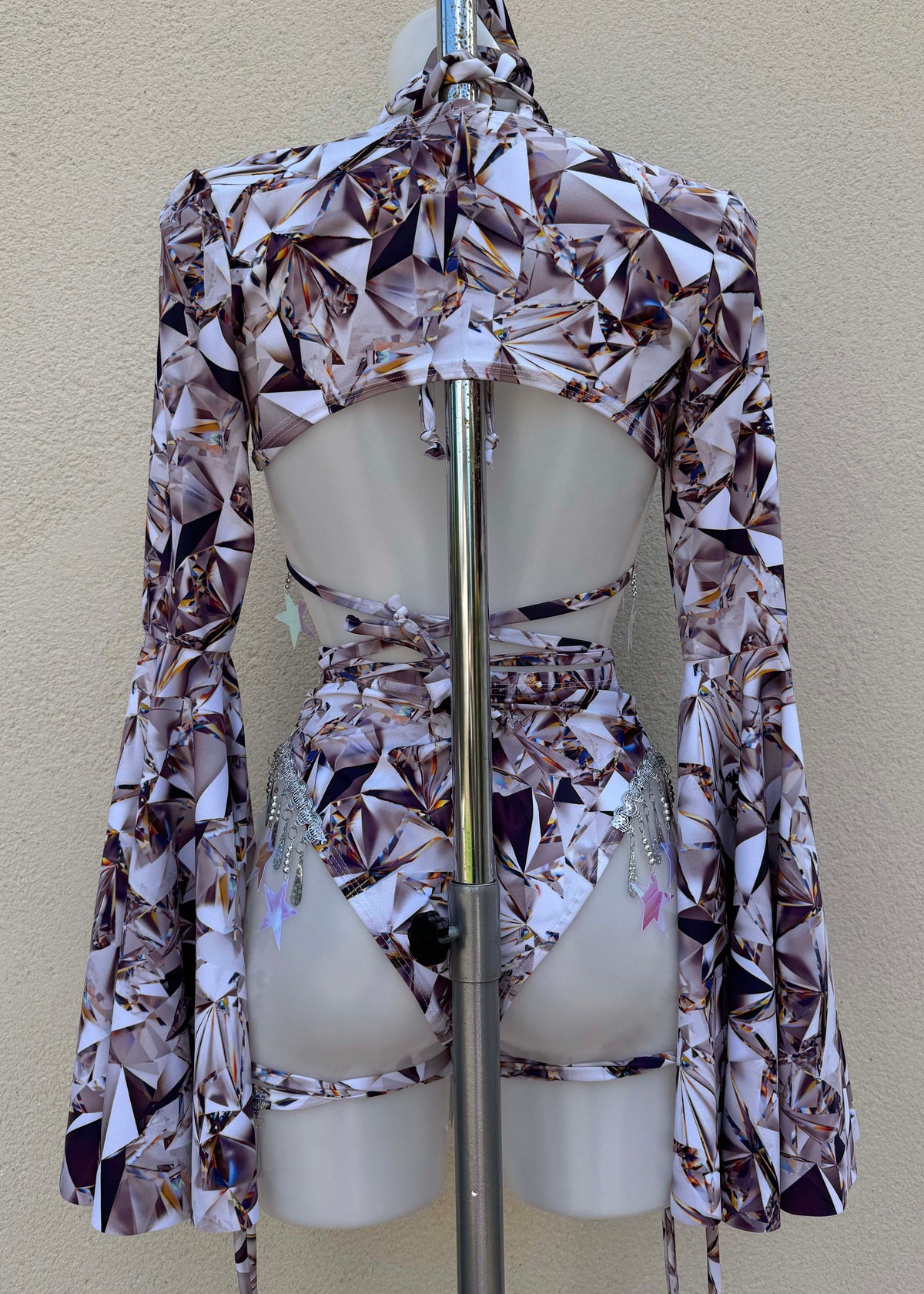 Ice Crystal Star Festival Outfit with Accessories