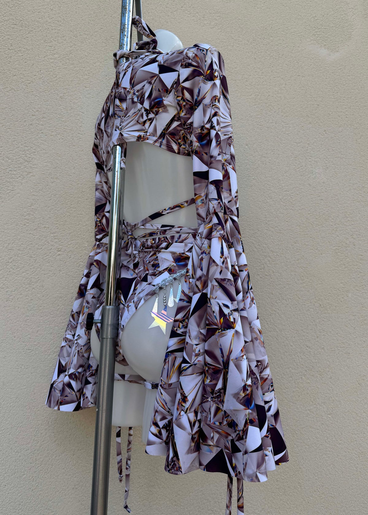 Ice Crystal Star Festival Outfit with Accessories