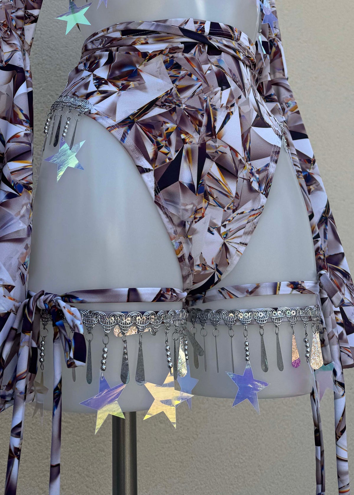 Ice Crystal Star Festival Outfit with Accessories