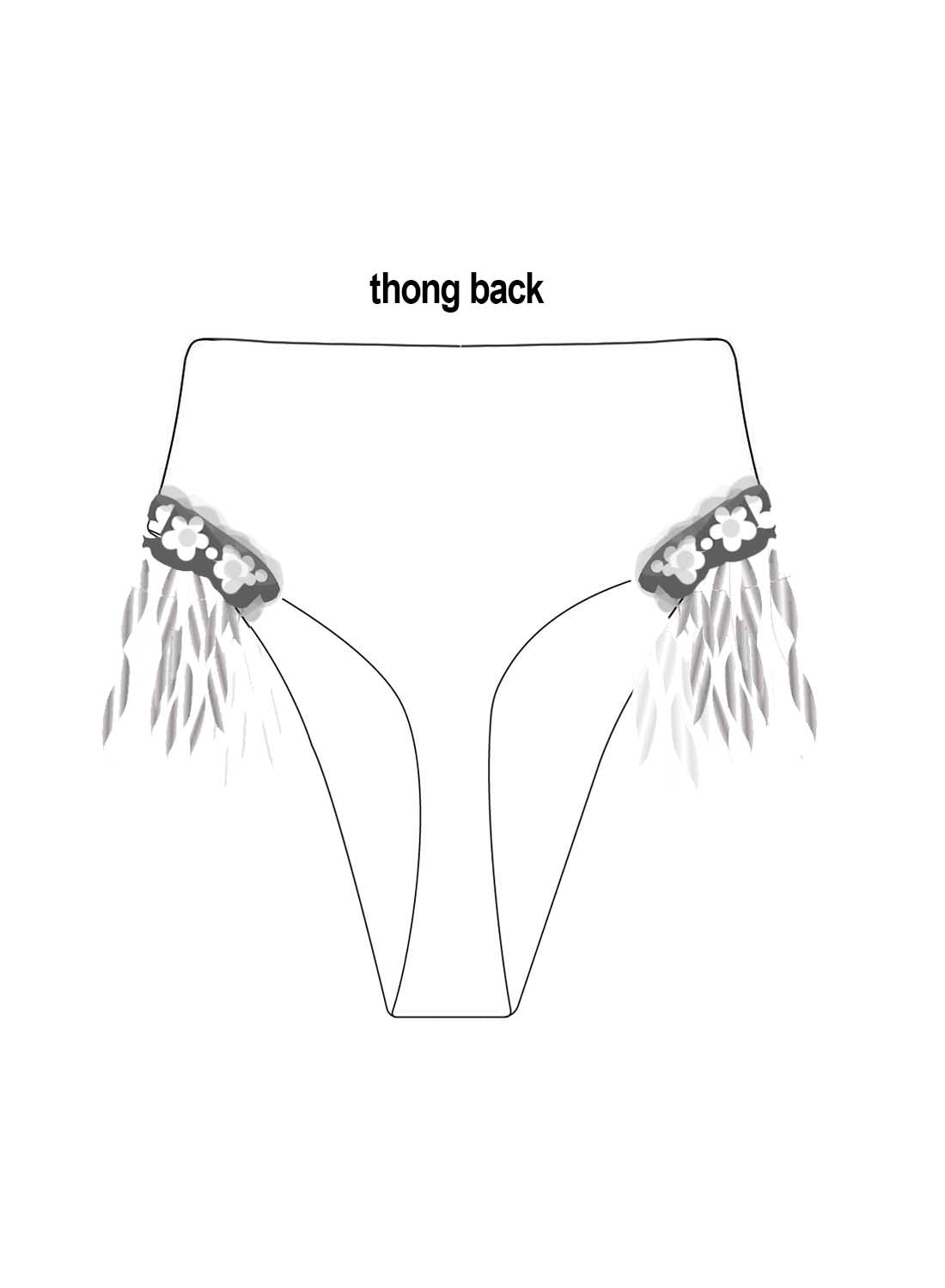 Custom Iridescent Hip High Waisted Bottoms