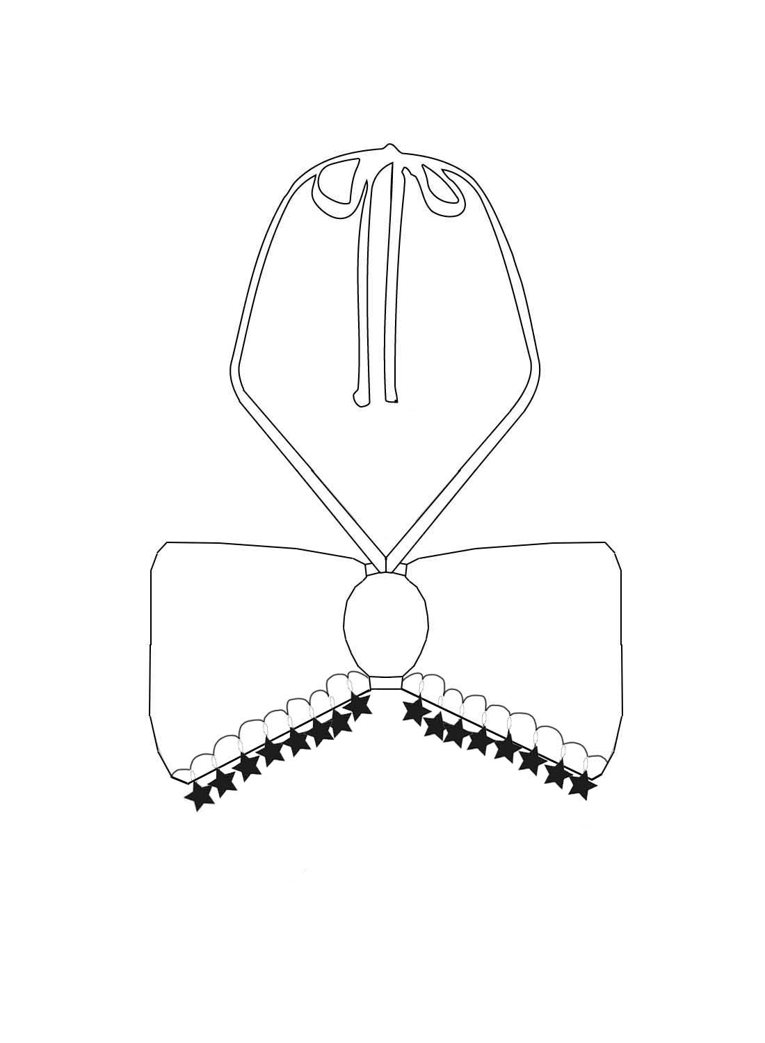 Custom Mini Star Keyhole Bandeau Top