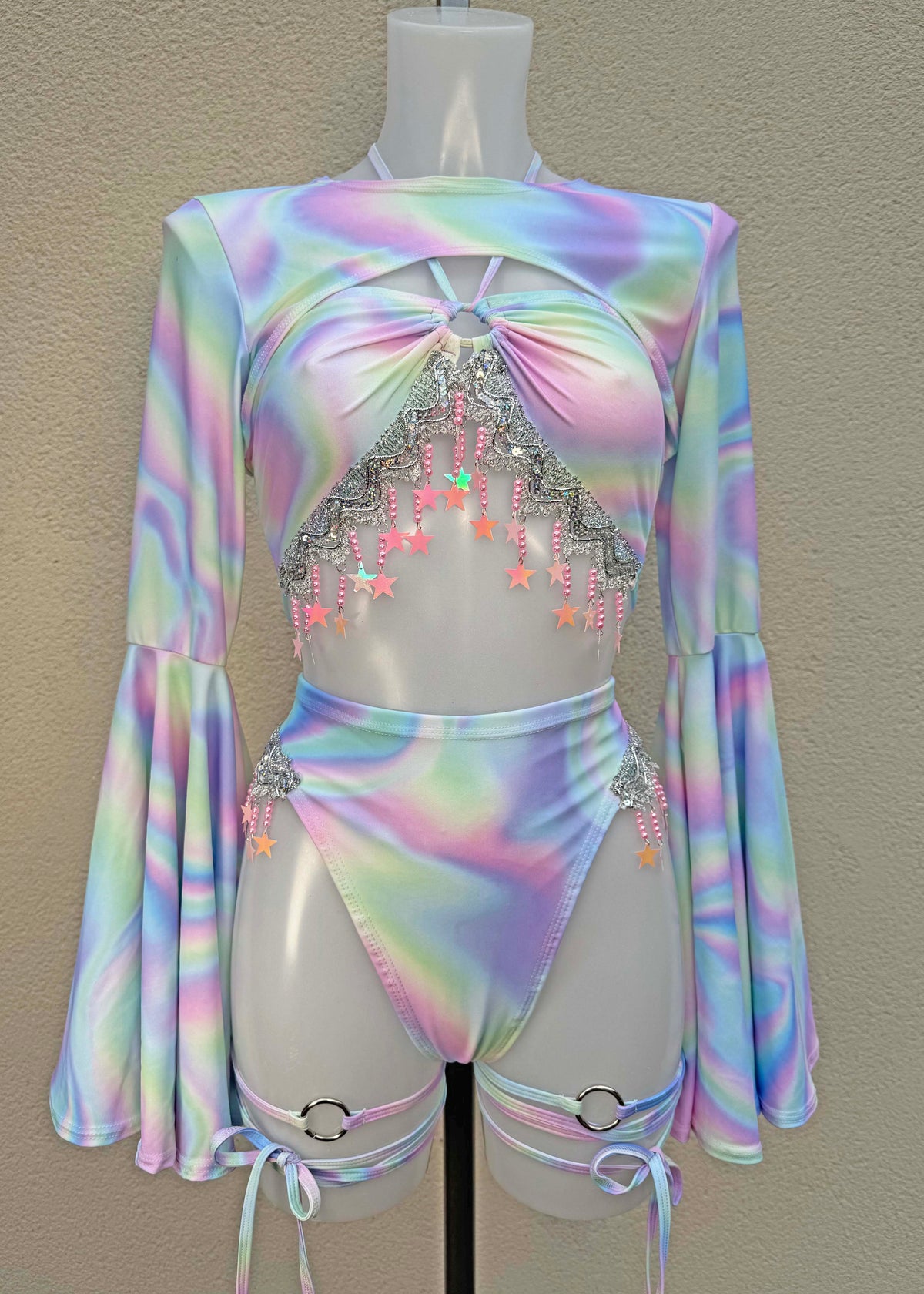 Pastel Sherbet Fairy Outfit with O-Ring and Shrug Accessories
