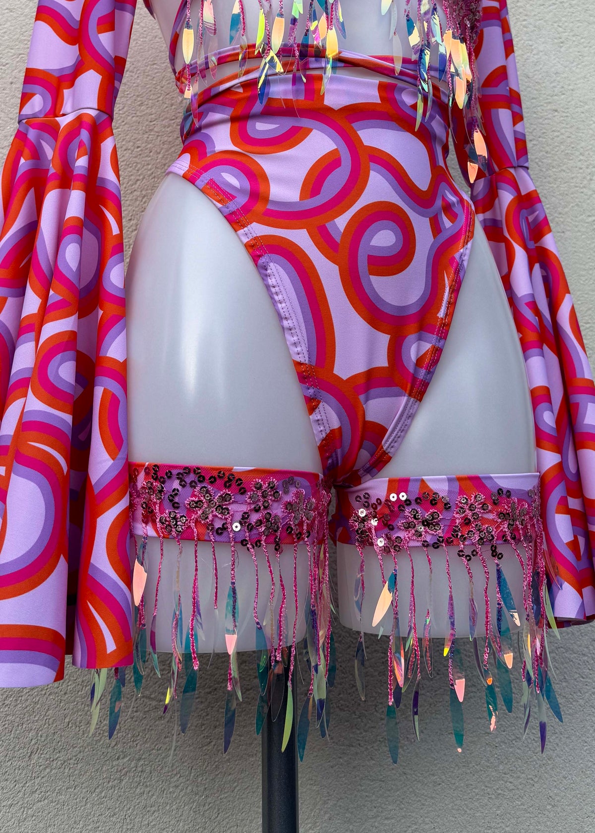 Doopie Iridescent Festival Outfit with Accessories