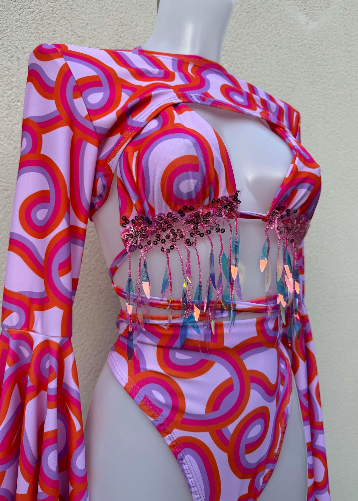 Doopie Iridescent Festival Outfit with Accessories