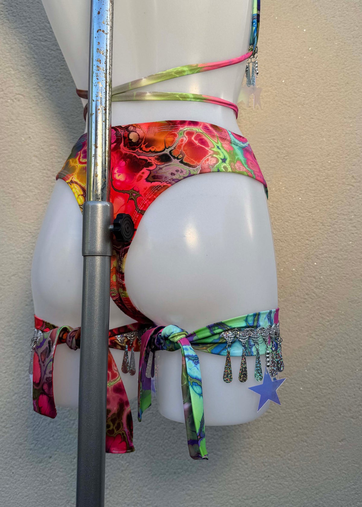 Rainbow Ink Big Star Sequin Festival Outfit