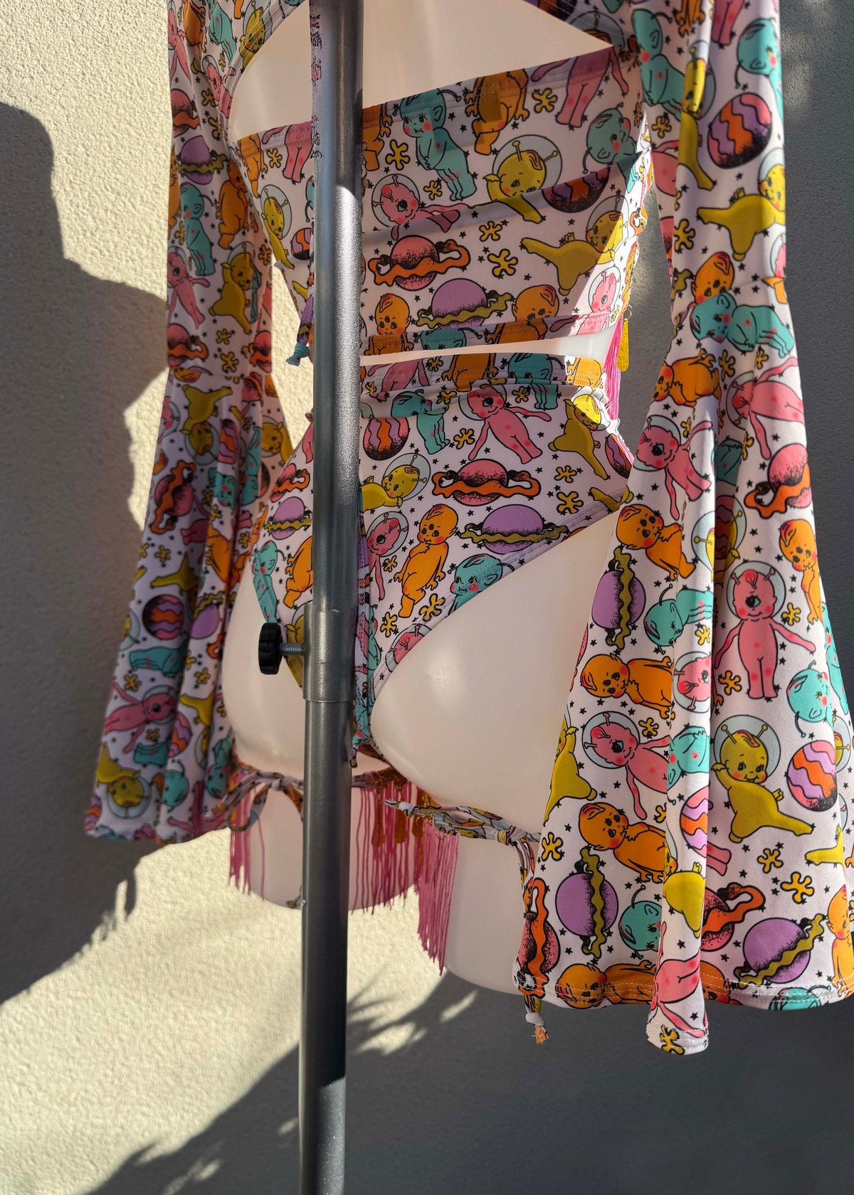 Space Baby Fringed Festival Outfit with Shrug