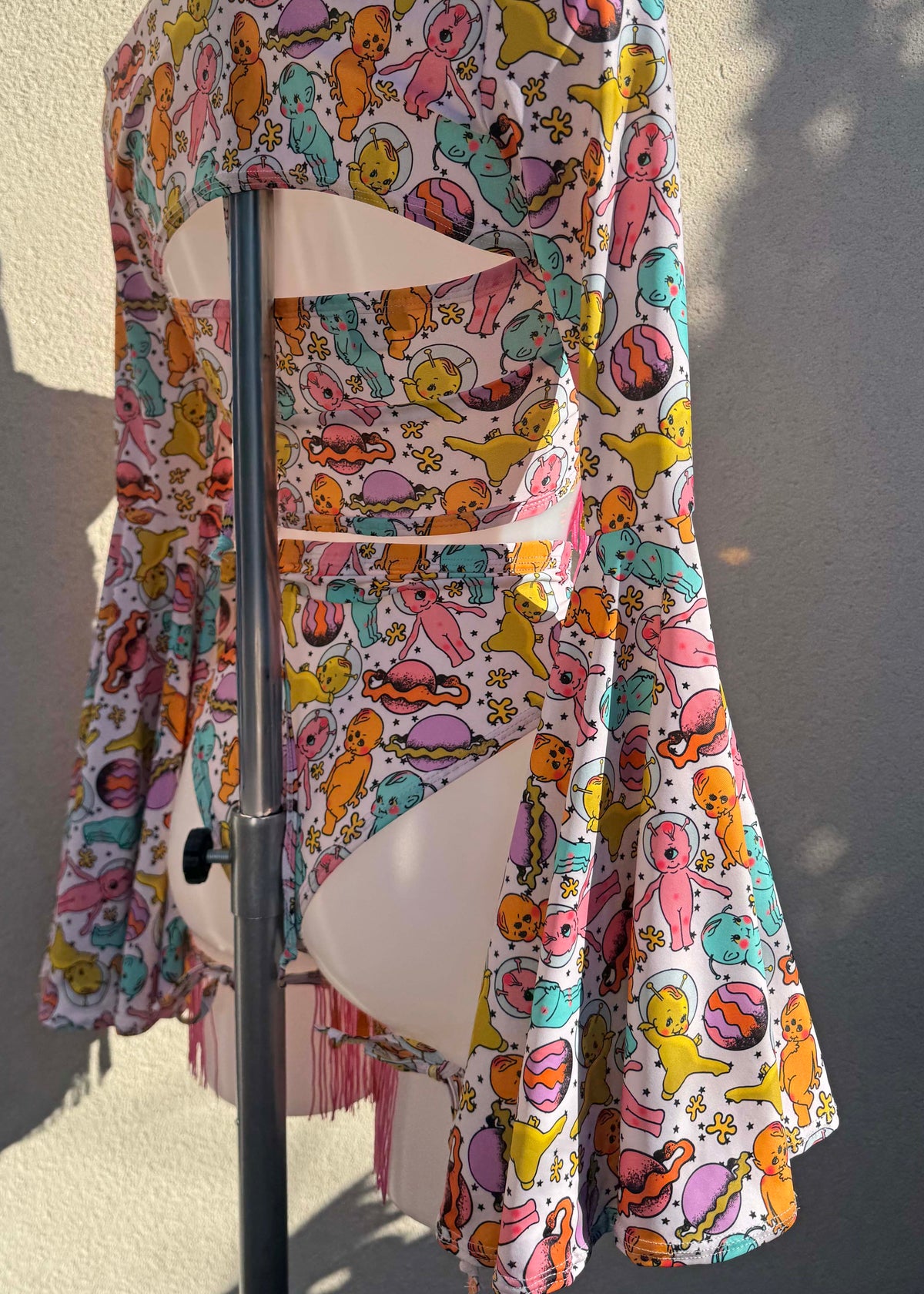 Space Baby Fringed Festival Outfit with Shrug