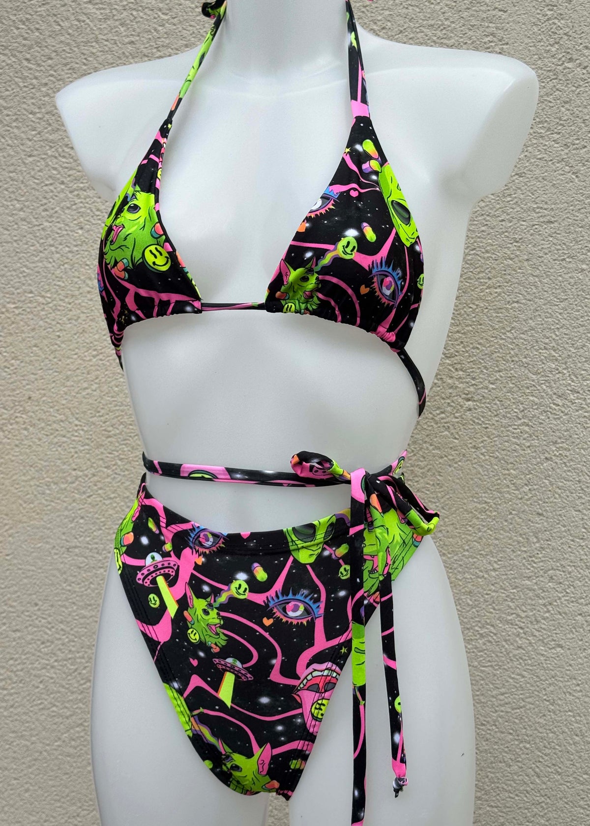 Alien Festival Bikini Swim Outfit