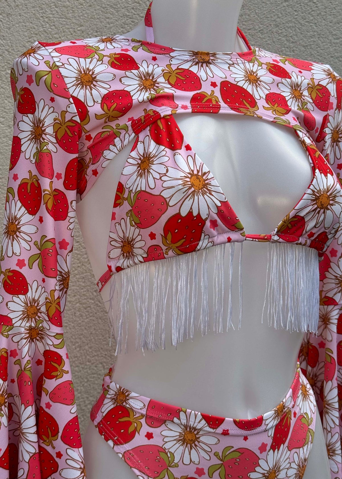 Strawberry Fields Fringed Festival Outfit with Accessories