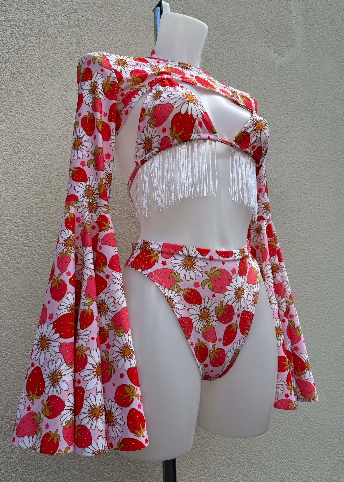 Strawberry Fields Fringed Festival Outfit with Accessories