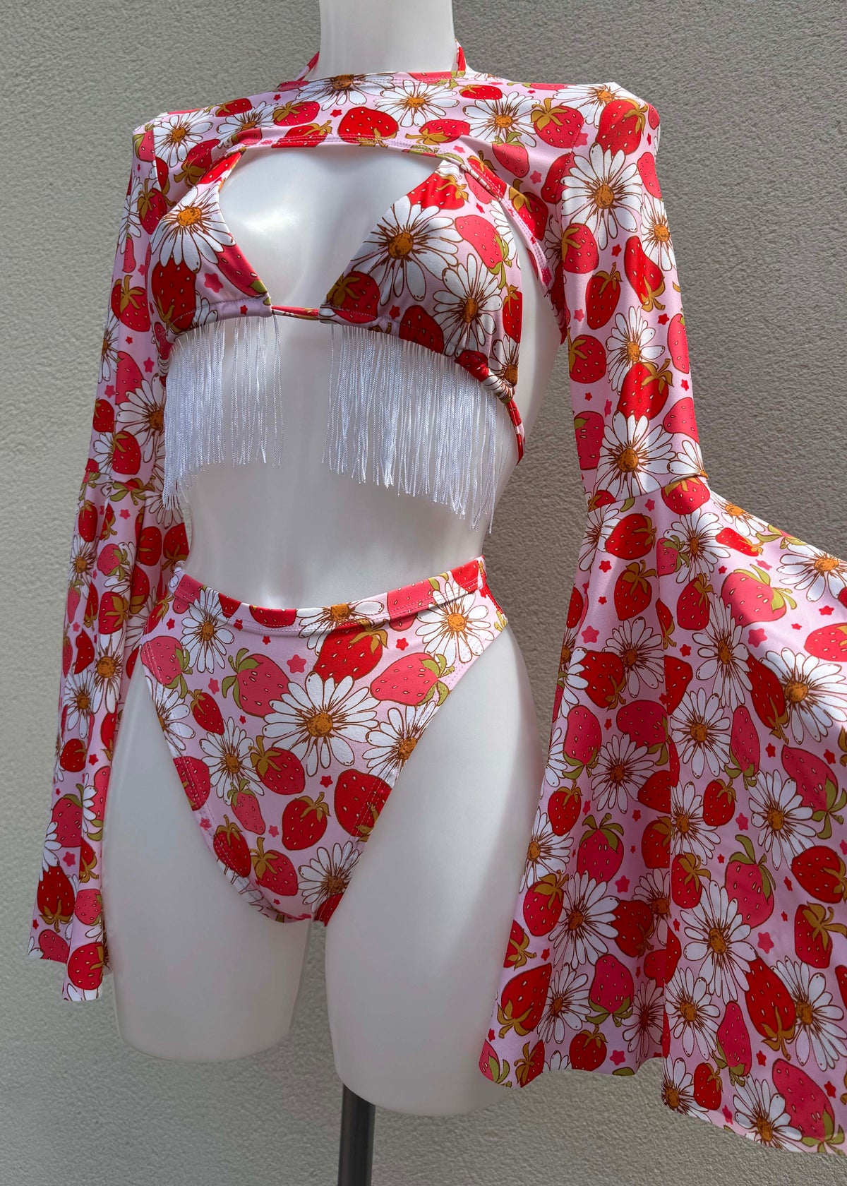 Strawberry Fields Fringed Festival Outfit with Accessories