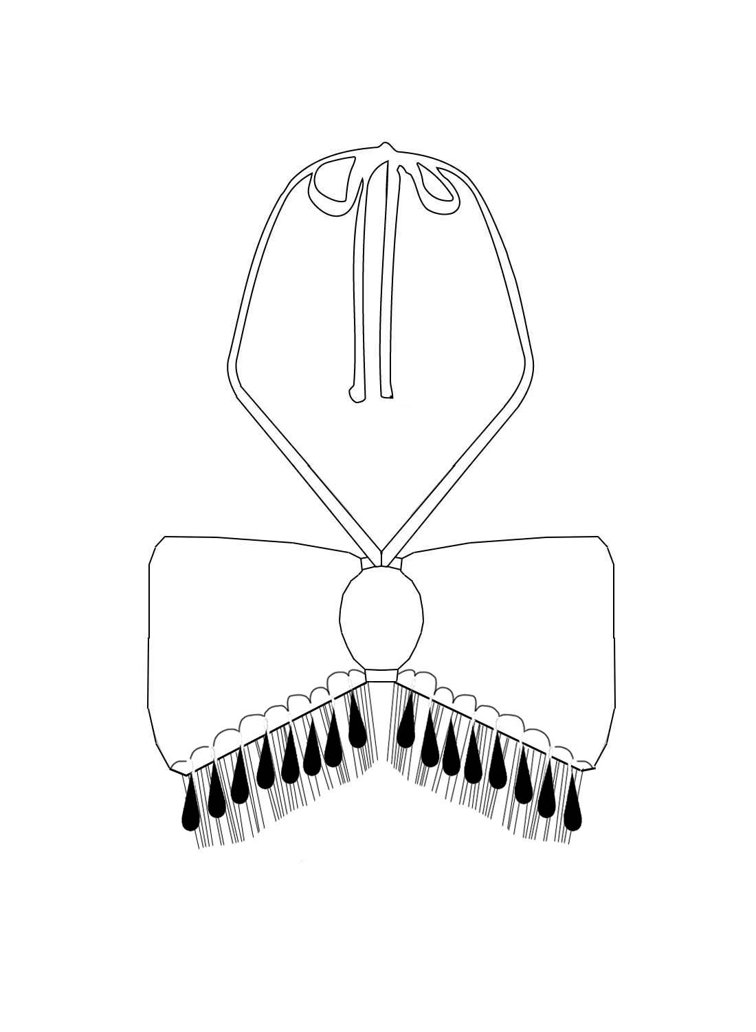 Custom Teardrop Fringe Keyhole Bandeau Rave Top