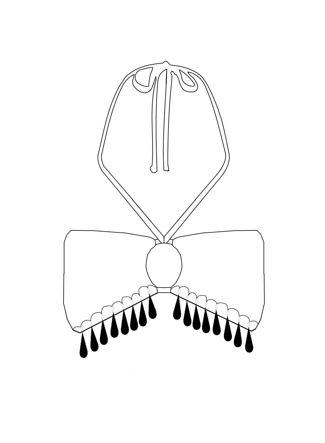 Custom Teardrop Keyhole Bandeau Top