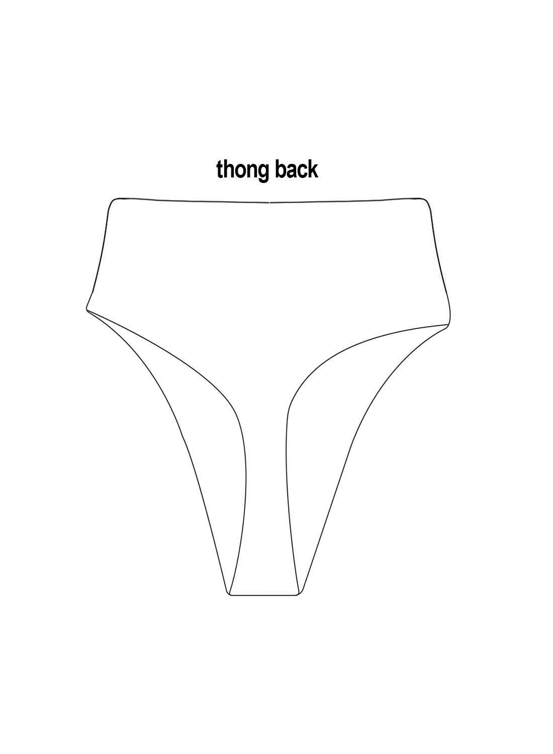 Custom Thong High Waisted Bottoms