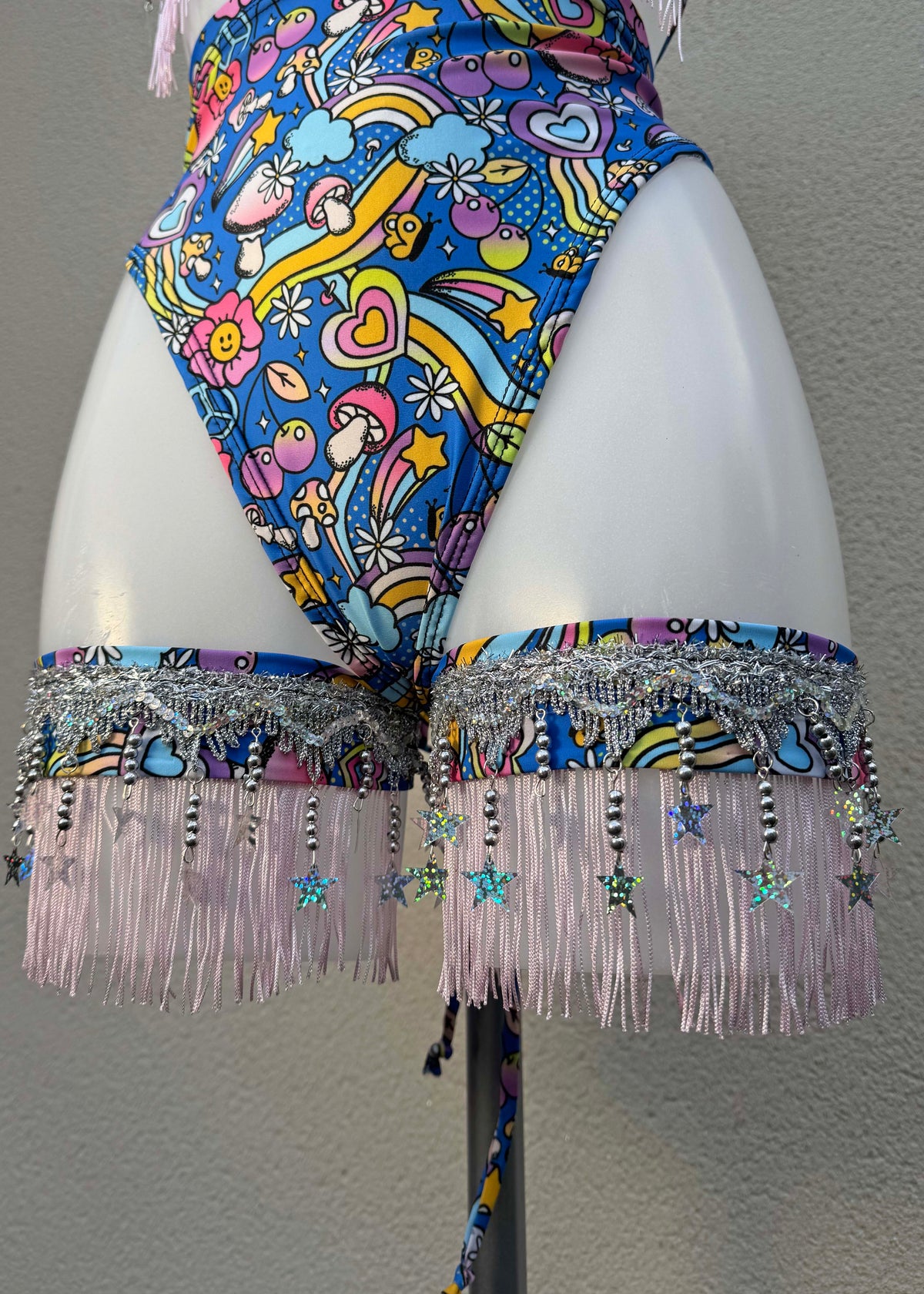 Magic Mushy Fringed Festival Outfit with Leg Accessories
